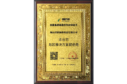 信融集团渠道合作伙伴证书