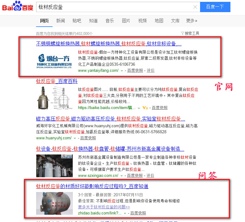 化工行业关键词优化案例展示